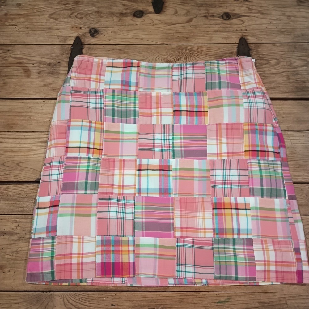 Talbots Women's Multicolor Plaid Patchwork Lined … - image 1